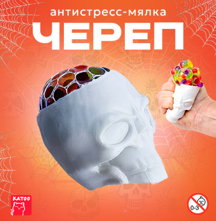 Игрушки "Черепа антистресс"