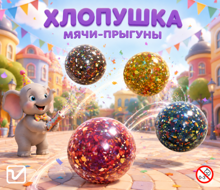 Мячи-прыгуны "Хлопушка"