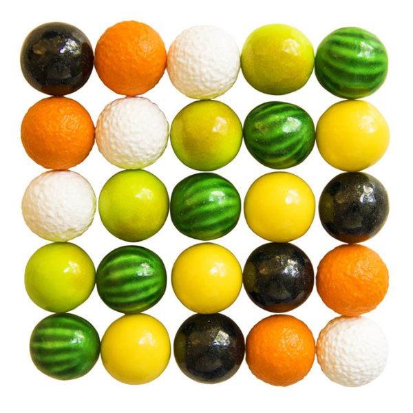 Жевательная резинка  для торговых автоматов 22 мм "Фрукты в сахаре"