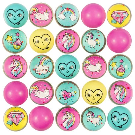 Мячи-прыгуны 27 мм "Радужные единороги"