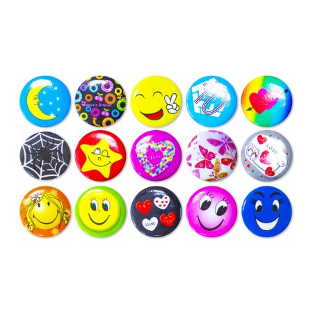 282112G Микс значков "Изобильный" в капсулах 28 мм (250 шт./уп.)