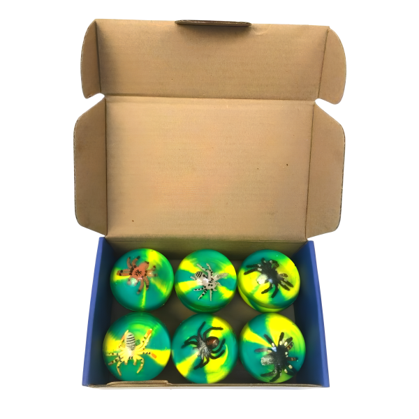 MIX GH45-12-17/6 "3D Пауки в коробке" (6 шт./уп.)