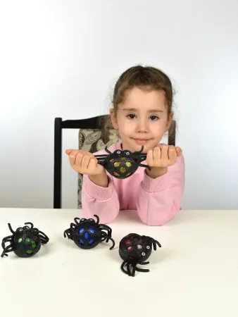 2218G Игрушка "Пауки мялки" (12 шт/упак)