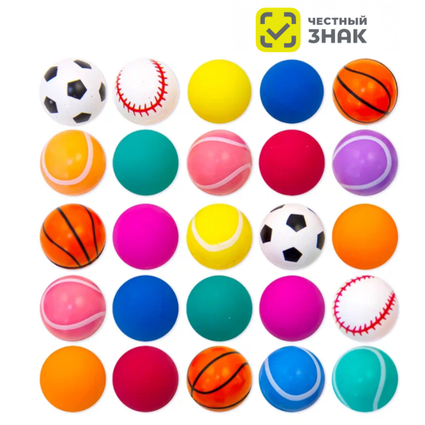 ЧЗ MIX GH25-19-7 "Спортивные мячики" (300 шт./уп.)