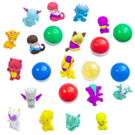 Игрушки в капсулах 34 мм  "Супер зверята" 