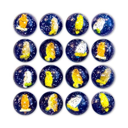 MIX GH45-12-13 "Совы 3D"  (20 шт./уп.)