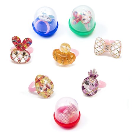 Игрушки в капсулах 28 мм  "Фрукты с глазками" 