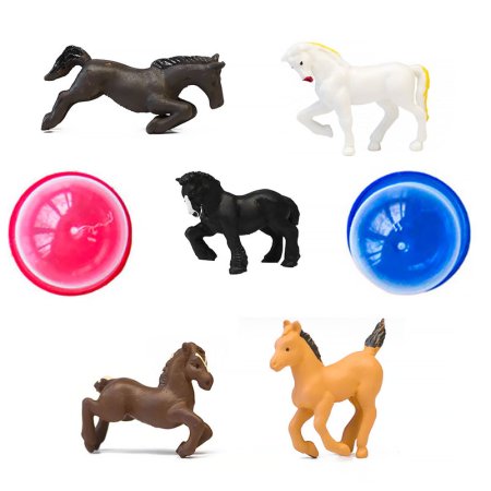 Игрушки в капсулах 28 мм "Лошадки"