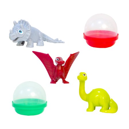 452025G "Забавные динозаврики" в капсулах 45 мм (100 шт./уп.)