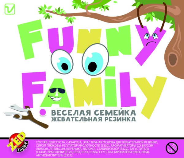 Жевательная резинка с принтом