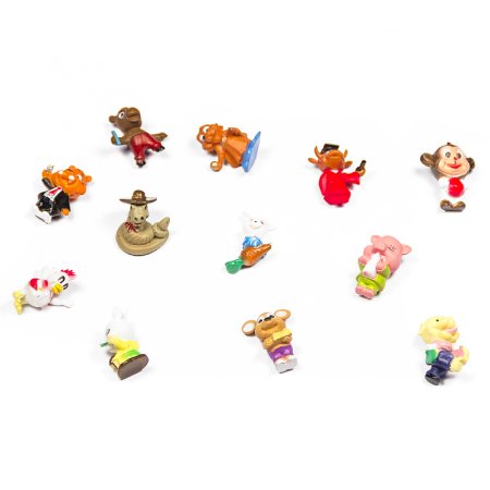 Игрушки для капсул 28-34 мм  "Забавные животные"