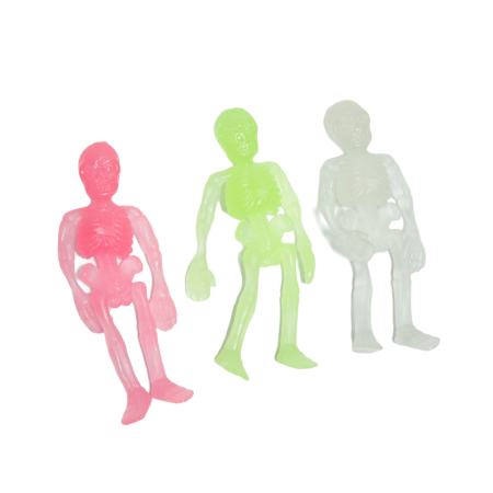 А19002-45 Игрушка "Неоновые скелеты" в капсулах 45 мм (100 шт/упак)