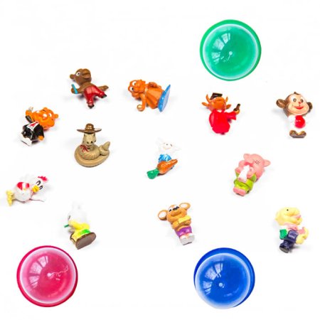 Игрушки в капсулах 28 мм "Забавные животные"