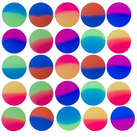 Мячи-прыгуны 25 мм "Цветной лед"