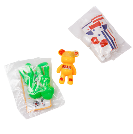 2425G "Медведи с заплатками-2" (200 шт/упак)