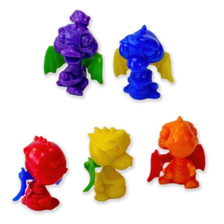 Игрушка фигурка "Дракончики", микс цветов (200 шт/уп; 1800 шт/кор)