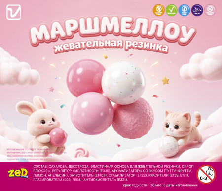 Жевательная резинка "Маршмеллоу"