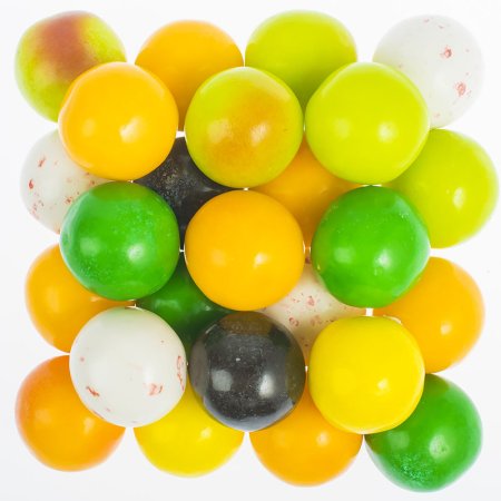 Жевательная резинка для механических торговых автоматов  25 мм "Фруктовое угощение"