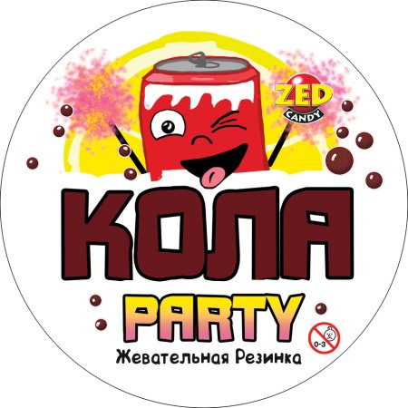 Кола Пати наклейка (ZED)