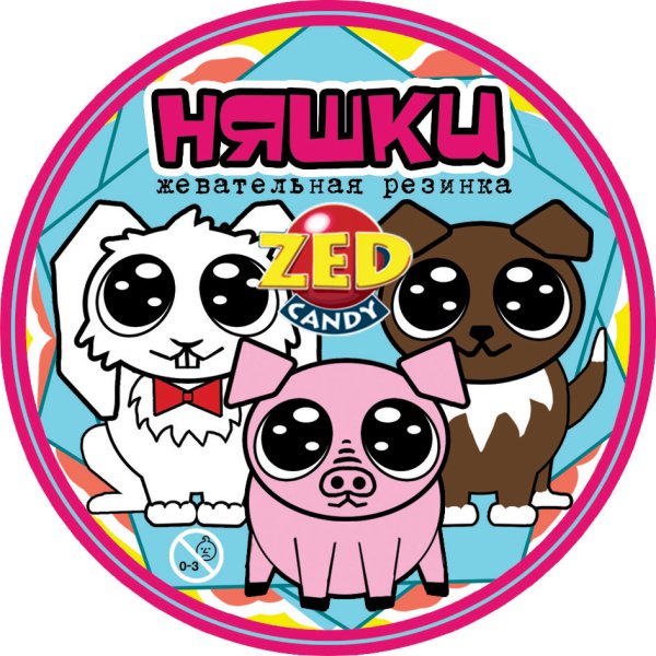 Няшки, наклейка (ZED)